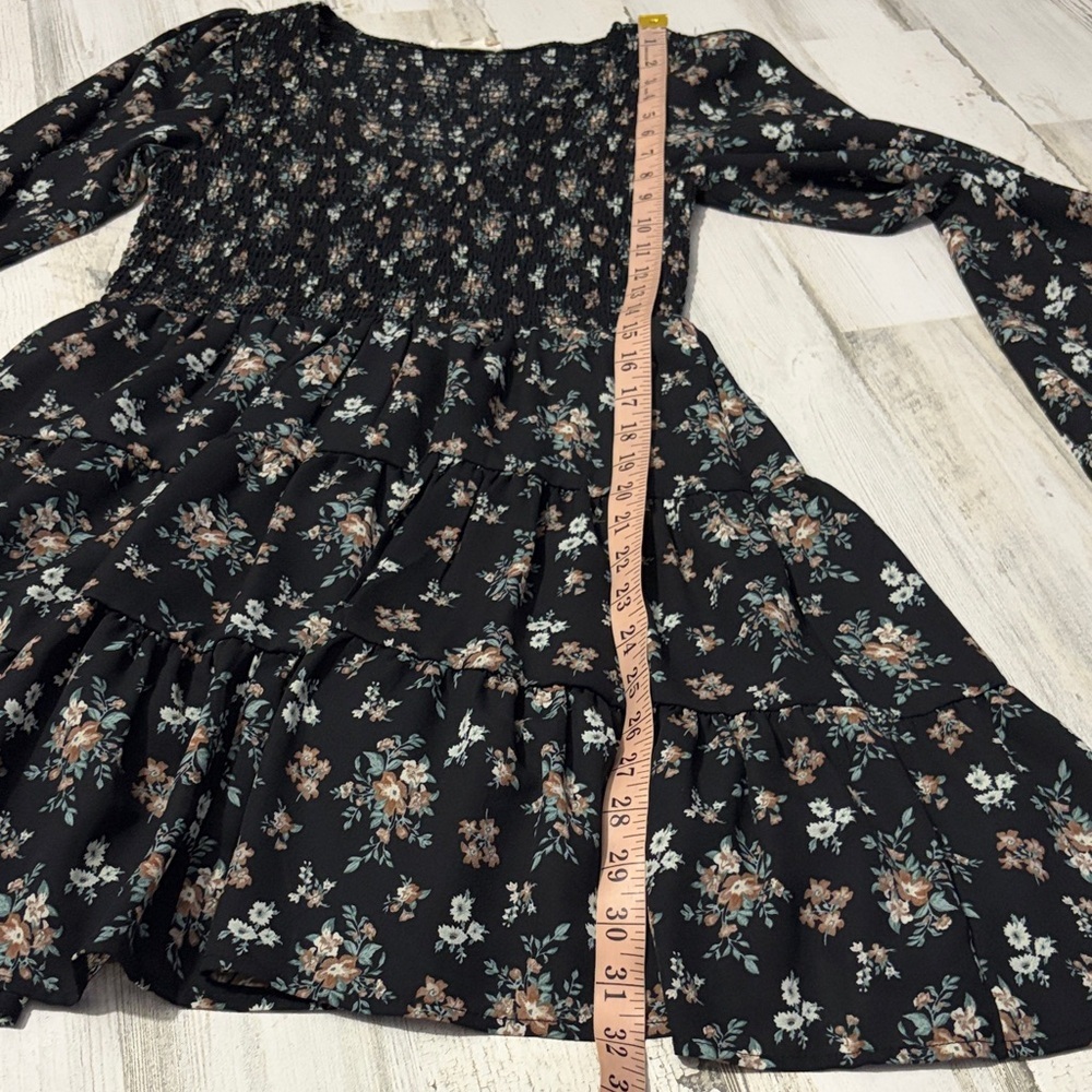 Altar'd State Black Floral Dress Size Small - Picture 9 of 10
